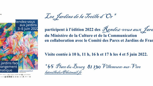 VISITE CONTEE AUX JARDINS DE LA TREILLE D'OR