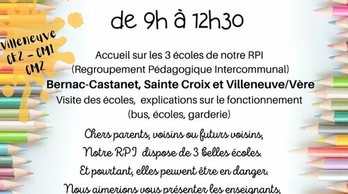 JOURNEE PORTES OUVERTES DES ECOLES